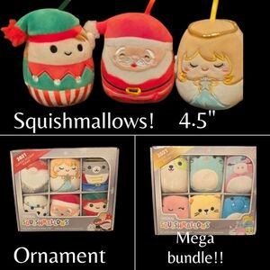 Squishmallows Holiday Squad Ornaments!